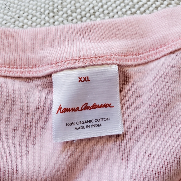 Hanna Andersson Pink Hearts Organic Cotton 2pc PJ Set.  Size XXL - Picture 6 of 6